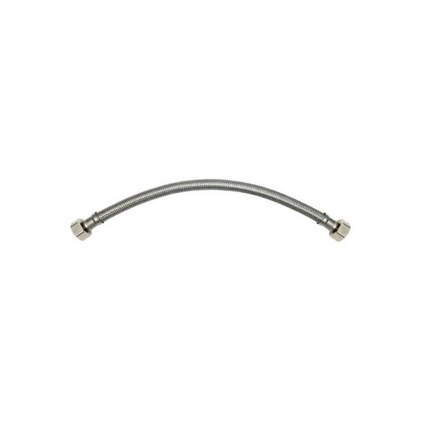 Robinson Tech International New Jersey THEWORKS SS Faucet Supply line - 1/2in FIP x 1/2in FIP x 20in SL133 - main